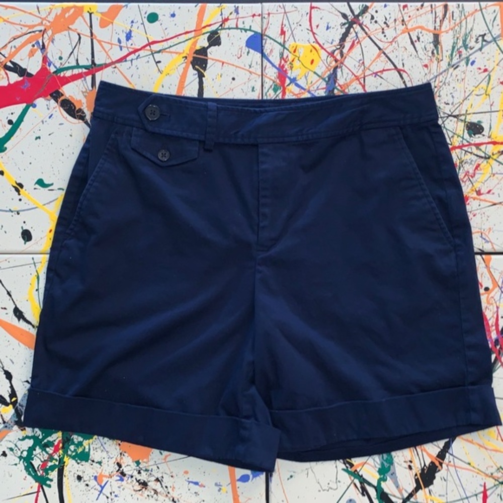 Lauren by Ralph Lauren Navy Blue shorts.